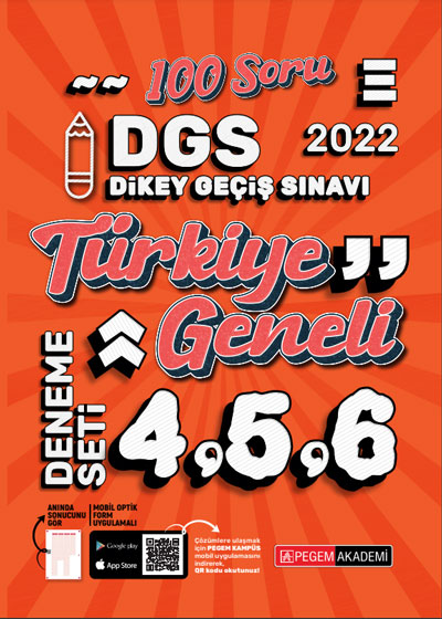 2022 Dgs Türkiye Geneli 4-5-6 (3'lü Deneme)