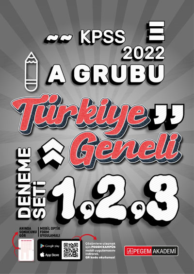 2022 KPSS A Grubu 1-2-3 Türkiye Geneli (3'lü Deneme)