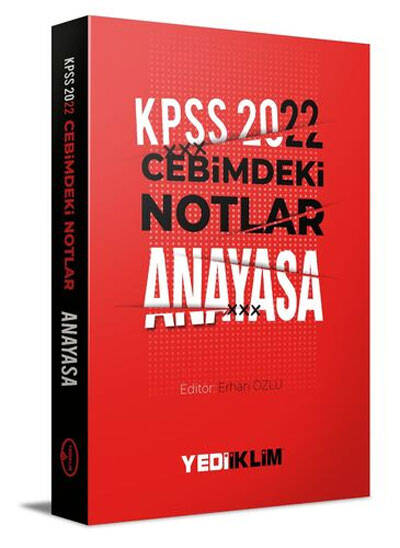 2022 KPSS Cebimdeki Notlar Anayasa Kitapçığı