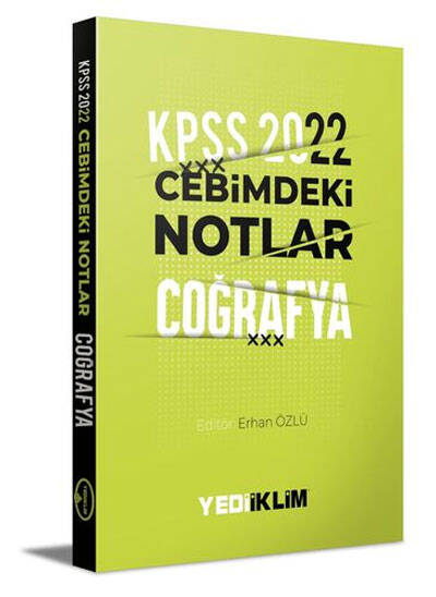 2022 KPSS Cebimdeki Notlar Coğrafya Kitapçığı