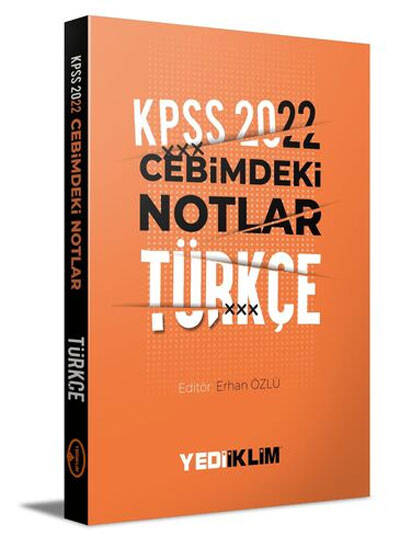 2022 KPSS Cebimdeki Notlar Türkçe Kitapçığı