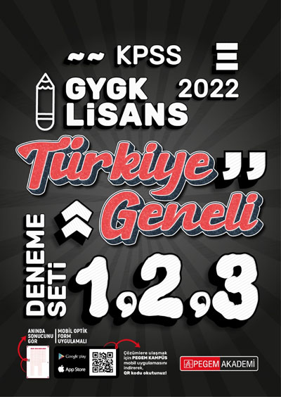 2022 KPSS Genel Yetenek Genel Kültür Türkiye Geneli 1-2-3 (3'lü Deneme)