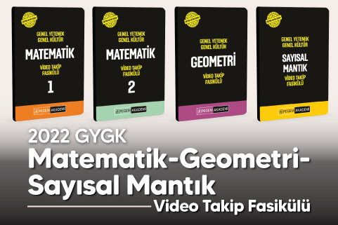 Genel Yetenek Genel Kültür Matematik-Geometri-Sayısal Mantık Video Takip Fasikülü + (Video Dersler H