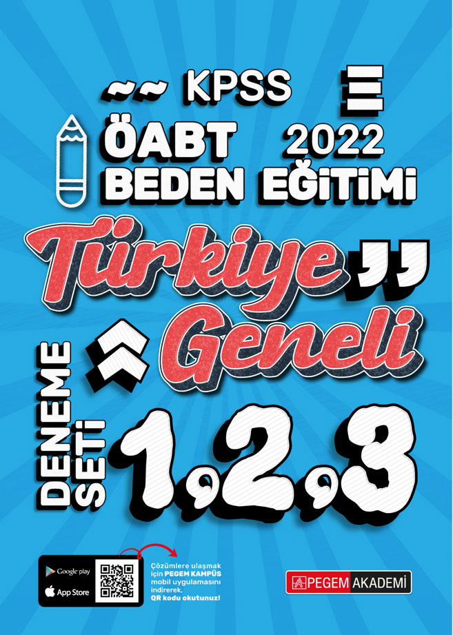 2022 KPSS ÖABT Beden Eğitimi Türkiye Geneli 1-2-3 (3'lü Deneme)