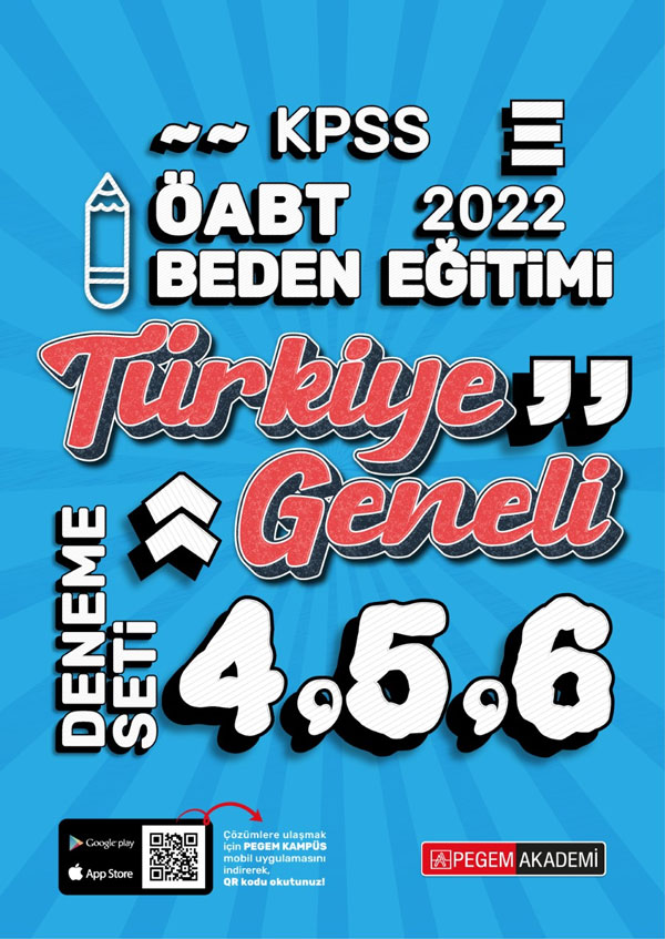 2022 KPSS ÖABT Beden Eğitimi Türkiye Geneli 4-5-6 (3'lü Deneme)