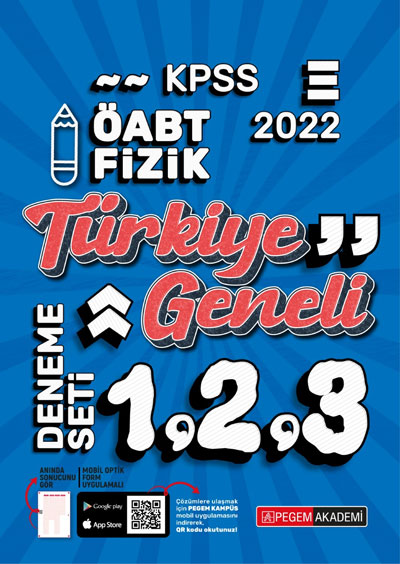 2022 KPSS ÖABT Fizik 1-2-3 Türkiye Geneli (3'lü Deneme)
