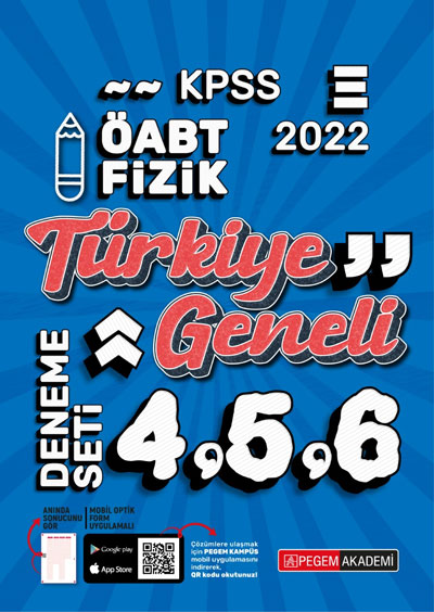 2022 KPSS ÖABT Fizik 4-5-6 Türkiye Geneli (3'lü Deneme)