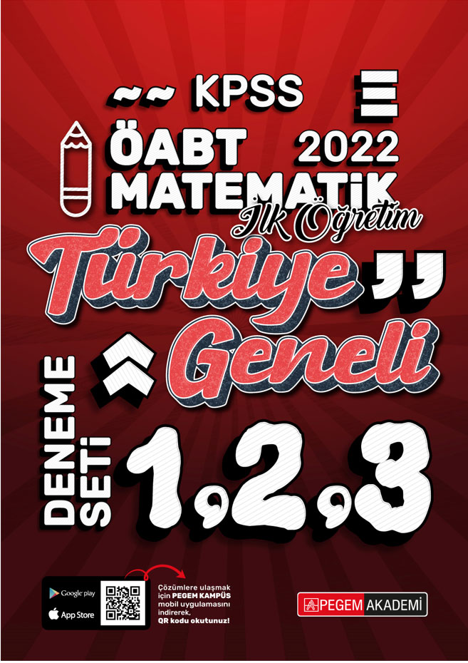 2022 KPSS ÖABT İlköğretim Matematik 1-2-3 Türkiye Geneli (3'lü Deneme)