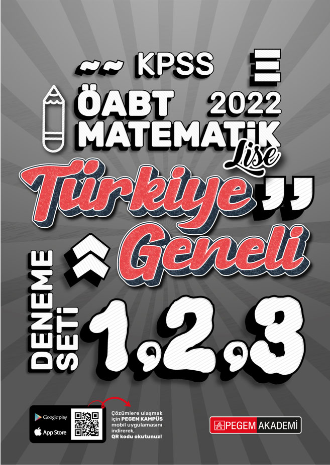 2022 KPSS ÖABT Lise Matematik 1-2-3 Türkiye Geneli (3'lü Deneme)