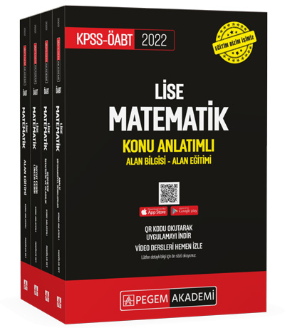 2022 KPSS ÖABT Lise Matematik Konu Anlatımlı Set (4 Kitap)