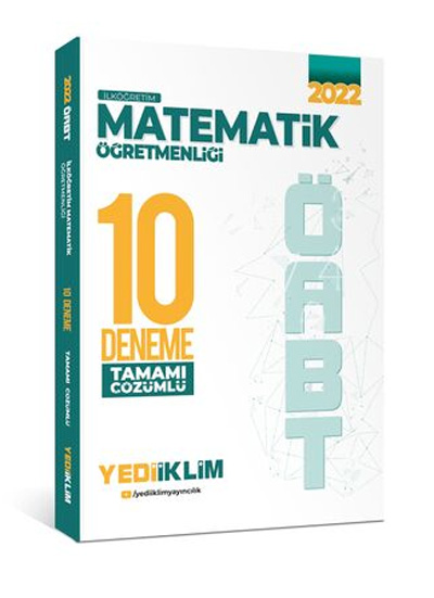 2022 ÖABT İlköğretim Matematik Öğretmenliği Tamamı Çözümlü 10 Deneme