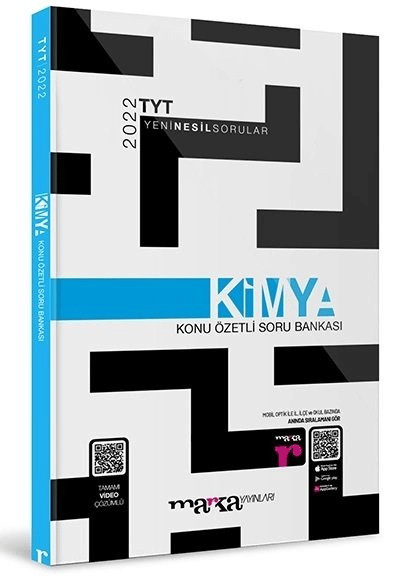 2022 YKS TYT Kimya Konu Özetli Soru Bankası Video Çözümlü