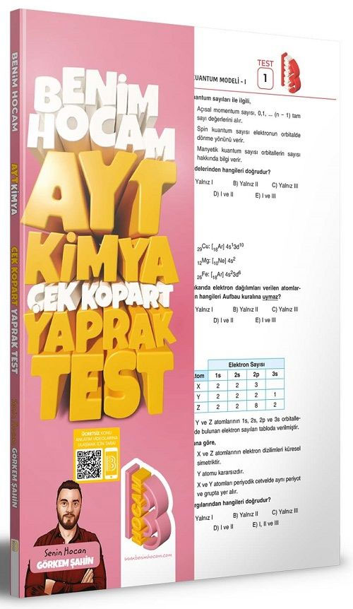 2023 AYT Kimya Çek Kopar Yaprak Test 2023 AYT Kimya Çek Kopar Yaprak Test