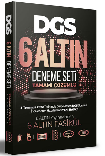 2023 DGS Tamamı Çözümlü 6 Altın Deneme Seti