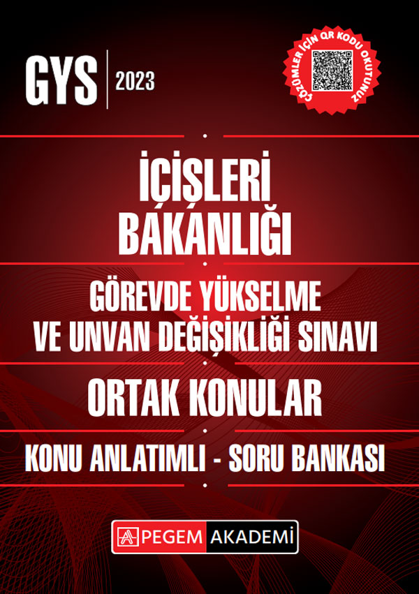2023 İçişleri Bakanlığı Görevde Yükselme Ve Unvan Değişikliği Ortak Konular Konu Anlatımlı Soru Bank 2023 İçişleri Bakanlığı Görevde Yükselme Ve Unvan Değişikliği Ortak Konular Konu Anlatımlı Soru Bank