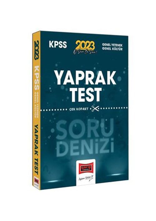 2023 KPSS GK-GY Soru Denizi Çek Kopart Yaprak Test