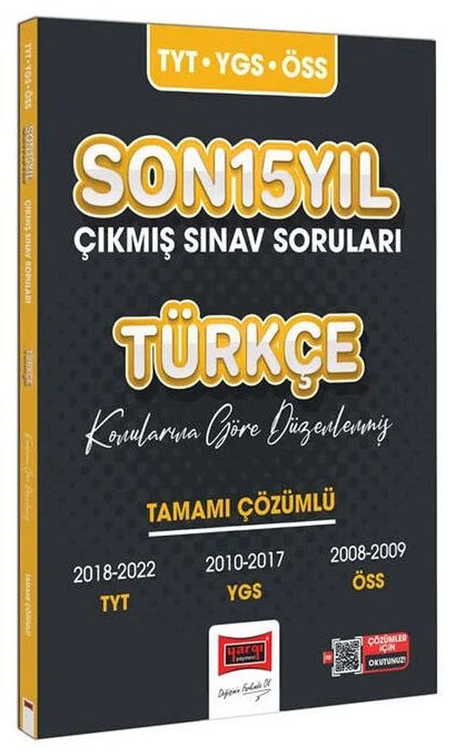 2023 TYT YGS ÖSS Türkçe Son 15 Yıl Çıkmış Sınav Soruları