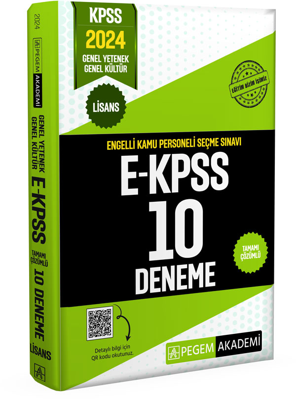 2024 E-KPSS Engelli Kamu Personeli Seçme Sınavı Tamamı Çözümlü 10 Deneme (Lisans) 2024 E-KPSS Engelli Kamu Personeli Seçme Sınavı Tamamı Çözümlü 10 Deneme (Lisans)