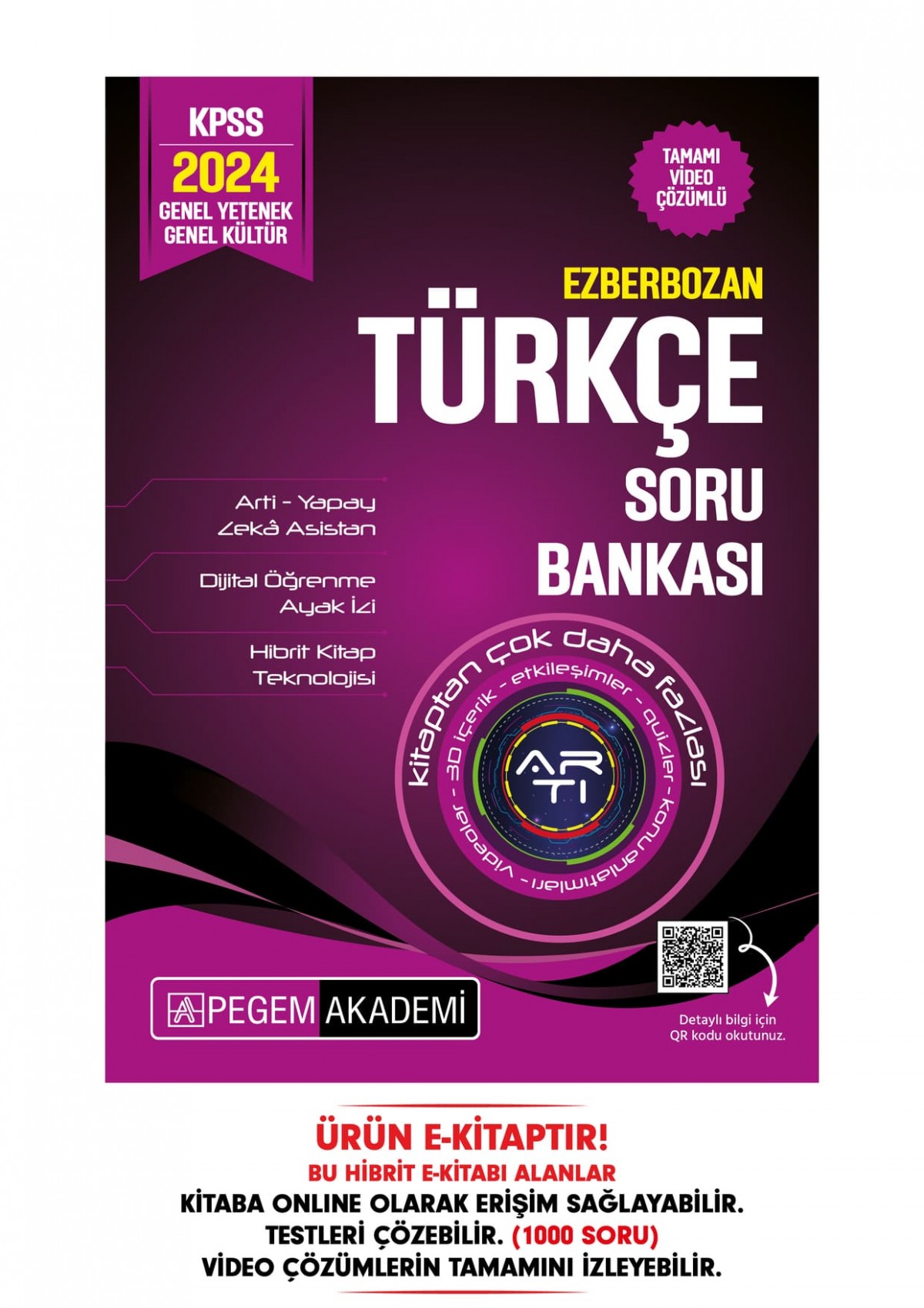 2024 Ezberbozan KPSS Genel Yetenek Genel Kültür Türkçe Soru Bankası Hibrit E-Kitap