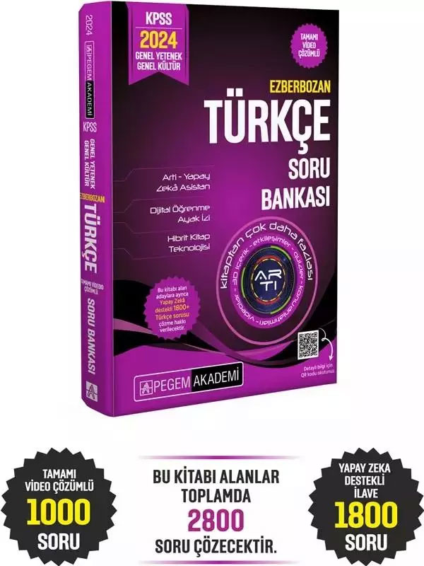 2024 Ezberbozan KPSS Genel Yetenek Genel Kültür Türkçe Soru Bankası