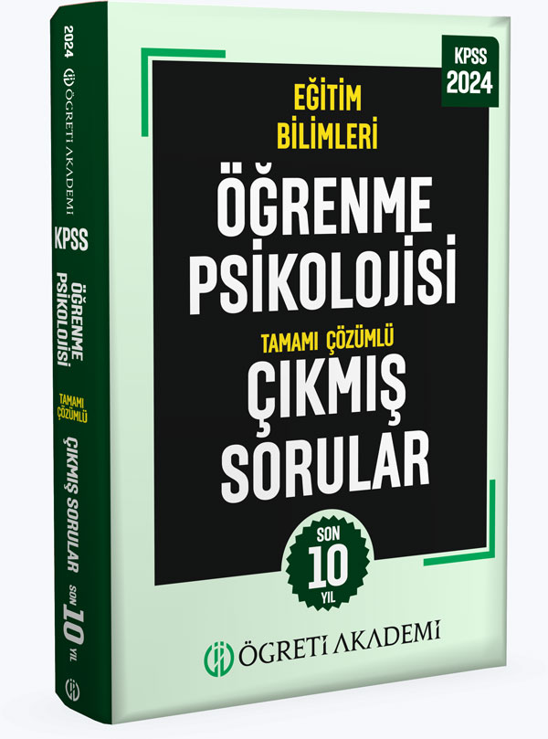 2024 KPSS Eğitim Bilimleri Öğrenme Psikolojisi Tamamı Çözümlü Çıkmış Sorular (Roman Boy) 2024 KPSS Eğitim Bilimleri Öğrenme Psikolojisi Tamamı Çözümlü Çıkmış Sorular (Roman Boy)