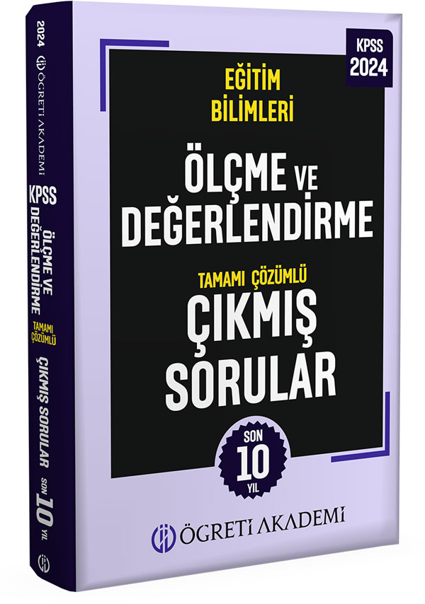2024 KPSS Eğitim Bilimleri Ölçme ve Değerlendirme Tamamı Çözümlü Çıkmış Sorular (Roman boy) 2024 KPSS Eğitim Bilimleri Ölçme ve Değerlendirme Tamamı Çözümlü Çıkmış Sorular (Roman boy)