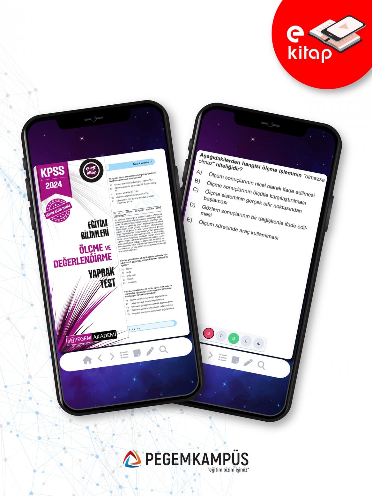 2024 KPSS Eğitim Bilimleri Ölçme ve Değerlendirme Yaprak Test E-Kitap 2024 KPSS Eğitim Bilimleri Ölçme ve Değerlendirme Yaprak Test E-Kitap