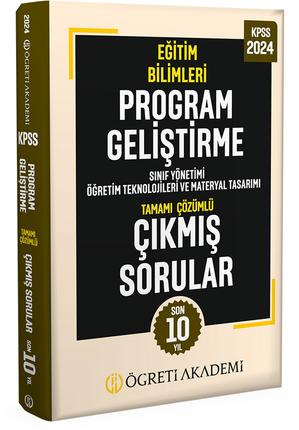 2024 KPSS Eğitim Bilimleri Program Geliştirme Tamamı Çözümlü Çıkmış Sorular (Roman Boy) 2024 KPSS Eğitim Bilimleri Program Geliştirme Tamamı Çözümlü Çıkmış Sorular (Roman Boy)