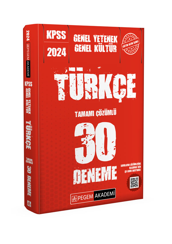 2024 KPSS Genel Yetenek Genel Kültür Türkçe 30 Deneme