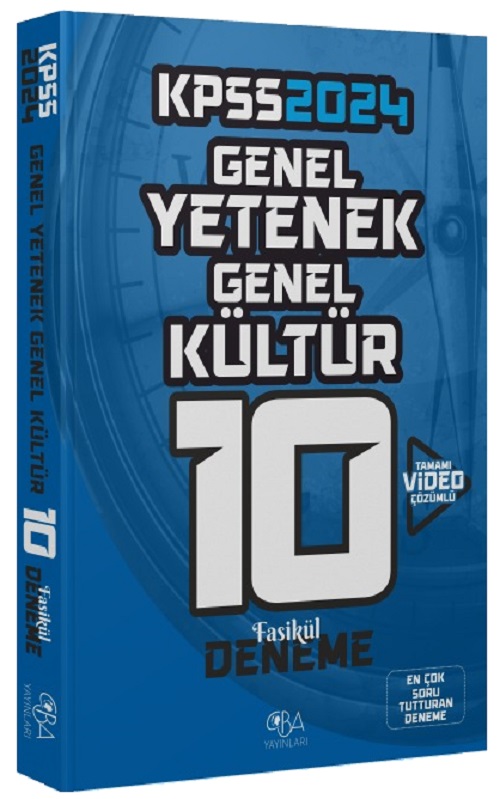 2024 KPSS Genel Yetenek Genel Kültür 10 Deneme Video Çözümlü 2024 KPSS Genel Yetenek Genel Kültür 10 Deneme Video Çözümlü