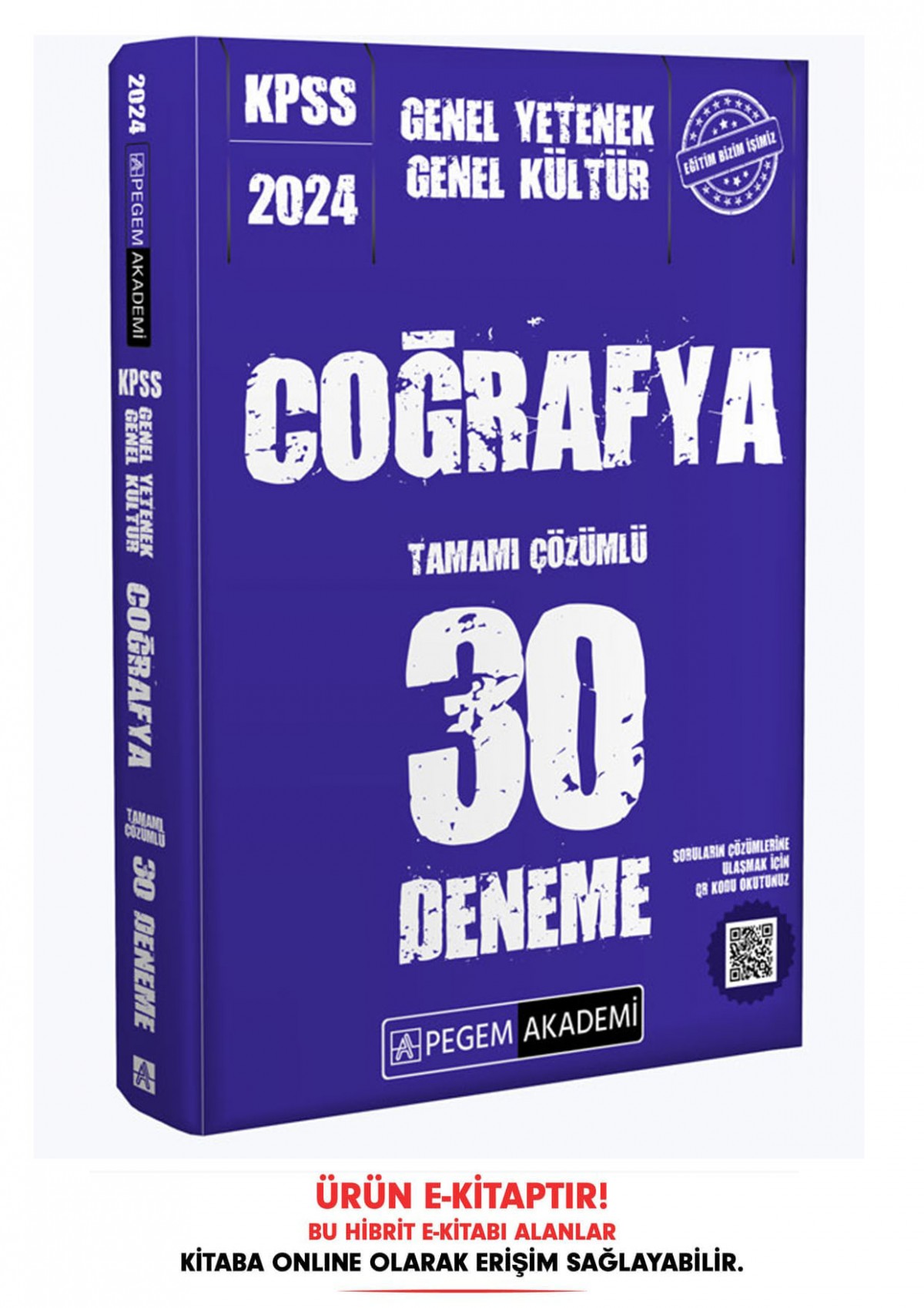2024 KPSS Genel Yetenek Genel Kültür Coğrafya 30 Deneme E-Kitap
