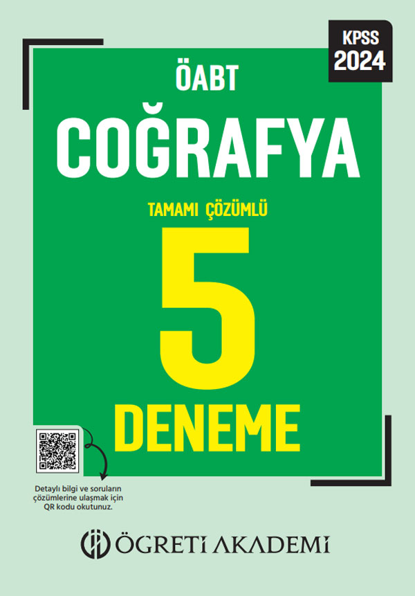 2024 KPSS ÖABT Coğrafya Tamamı Çözümlü 5 Deneme 2024 KPSS ÖABT Coğrafya Tamamı Çözümlü 5 Deneme