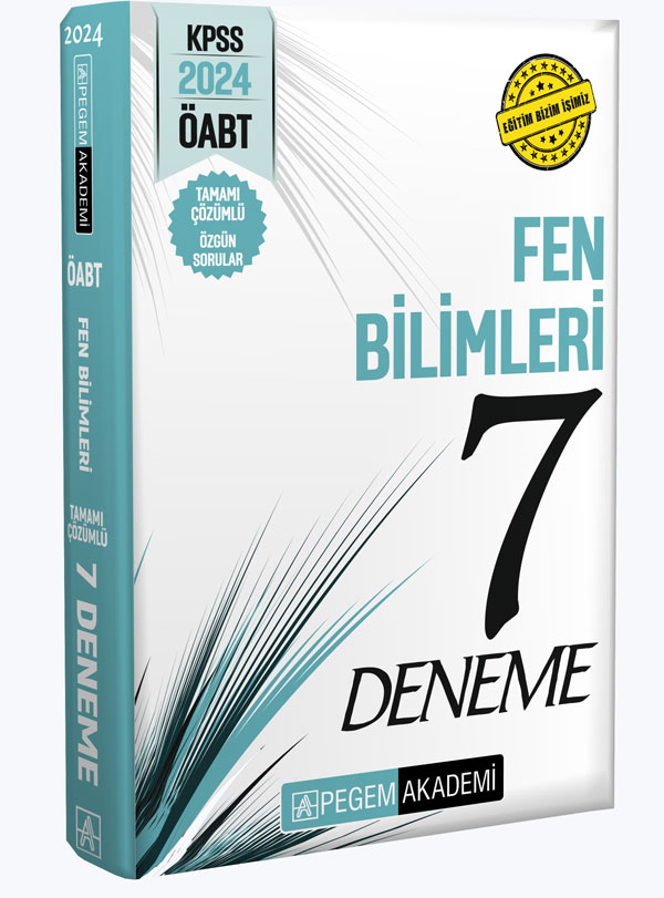 2024 KPSS ÖABT Fen Bilimleri Tamamı Çözümlü 7 Deneme 2024 KPSS ÖABT Fen Bilimleri Tamamı Çözümlü 7 Deneme