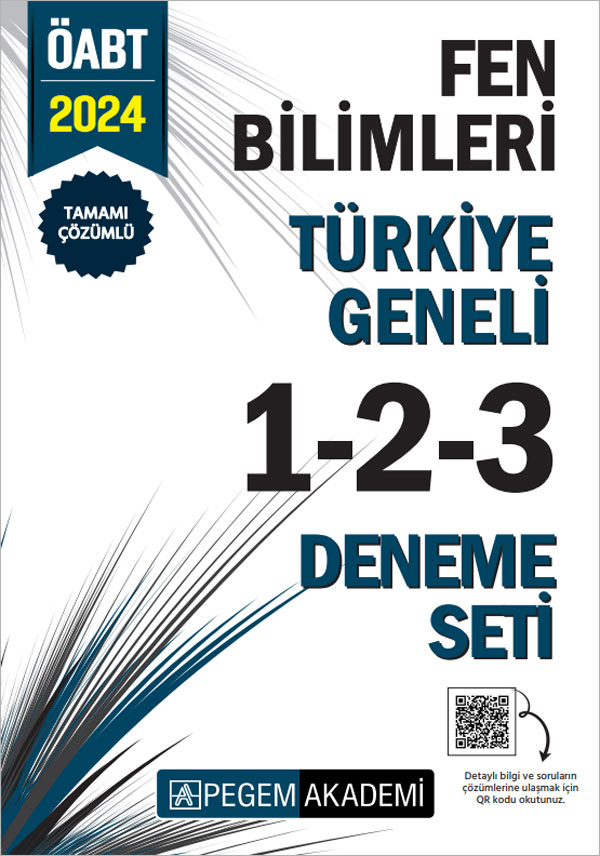 2024 KPSS ÖABT Fen Bilimleri Tamamı Çözümlü Türkiye Geneli 1-2-3 (3'lü Deneme Seti) 2024 KPSS ÖABT Fen Bilimleri Tamamı Çözümlü Türkiye Geneli 1-2-3 (3'lü Deneme Seti)