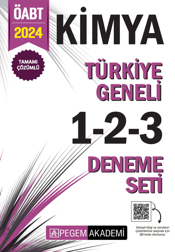 2024 KPSS ÖABT Kimya Tamamı Çözümlü Türkiye Geneli 1-2-3 (3'lü Deneme Seti)