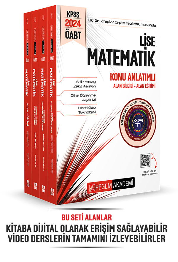 2024 KPSS ÖABT Lise Matematik Konu Anlatımlı (4 kitap) 2024 KPSS ÖABT Lise Matematik Konu Anlatımlı (4 kitap)