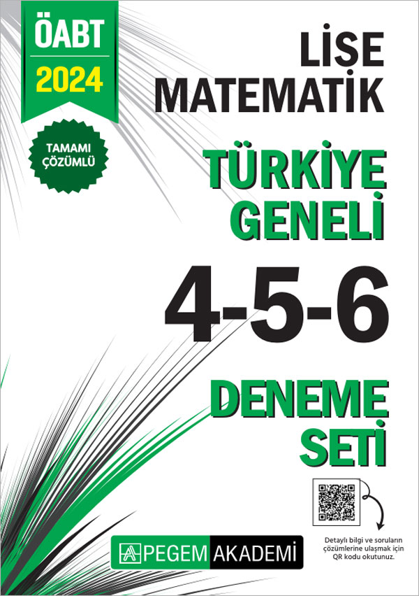 2024 KPSS ÖABT Lise Matematik Tamamı Çözümlü Türkiye Geneli 4-5-6 (3'lü Deneme Seti) 2024 KPSS ÖABT Lise Matematik Tamamı Çözümlü Türkiye Geneli 4-5-6 (3'lü Deneme Seti)