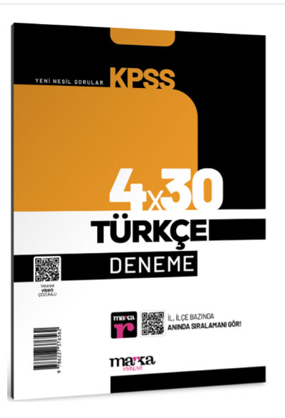 2025 KPSS Türkçe 4x30 Deneme Tamamı Video Çözümlü 2025 KPSS Türkçe 4x30 Deneme Tamamı Video Çözümlü