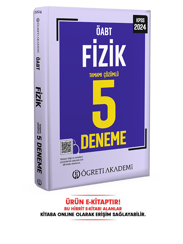 2024 ÖABT Fizik Öğretmenliği 5 Deneme E-Kitap