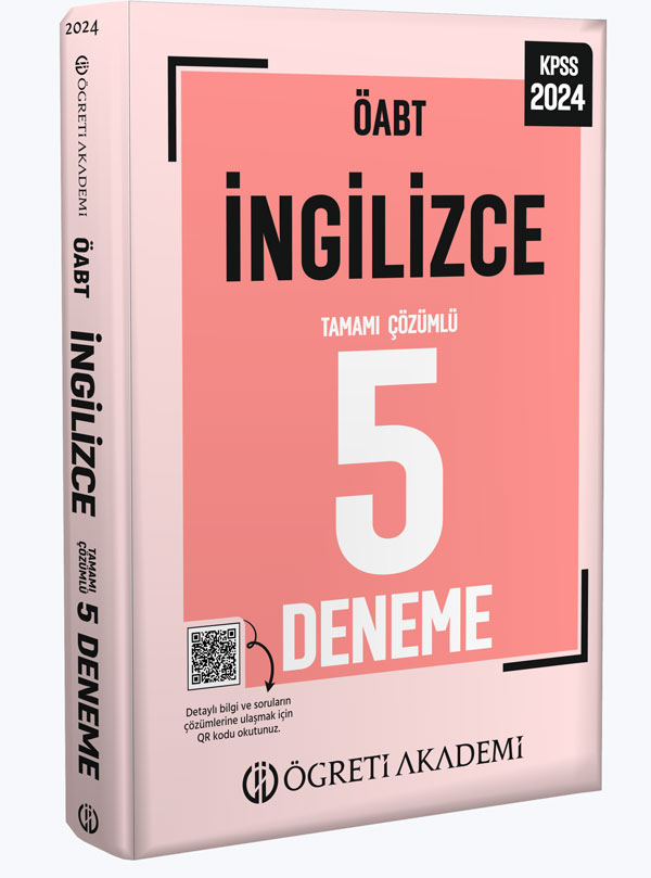 2024 KPSS ÖABT İngilizce Tamamı Çözümlü 5 Deneme 2024 KPSS ÖABT İngilizce Tamamı Çözümlü 5 Deneme