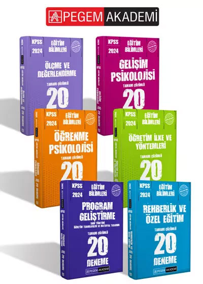 2024 Pegem Akademi KPSS Eğitim Bilimleri 120 Deneme Seti (6.Kitap) 2024 Pegem Akademi KPSS Eğitim Bilimleri 120 Deneme Seti (6.Kitap)