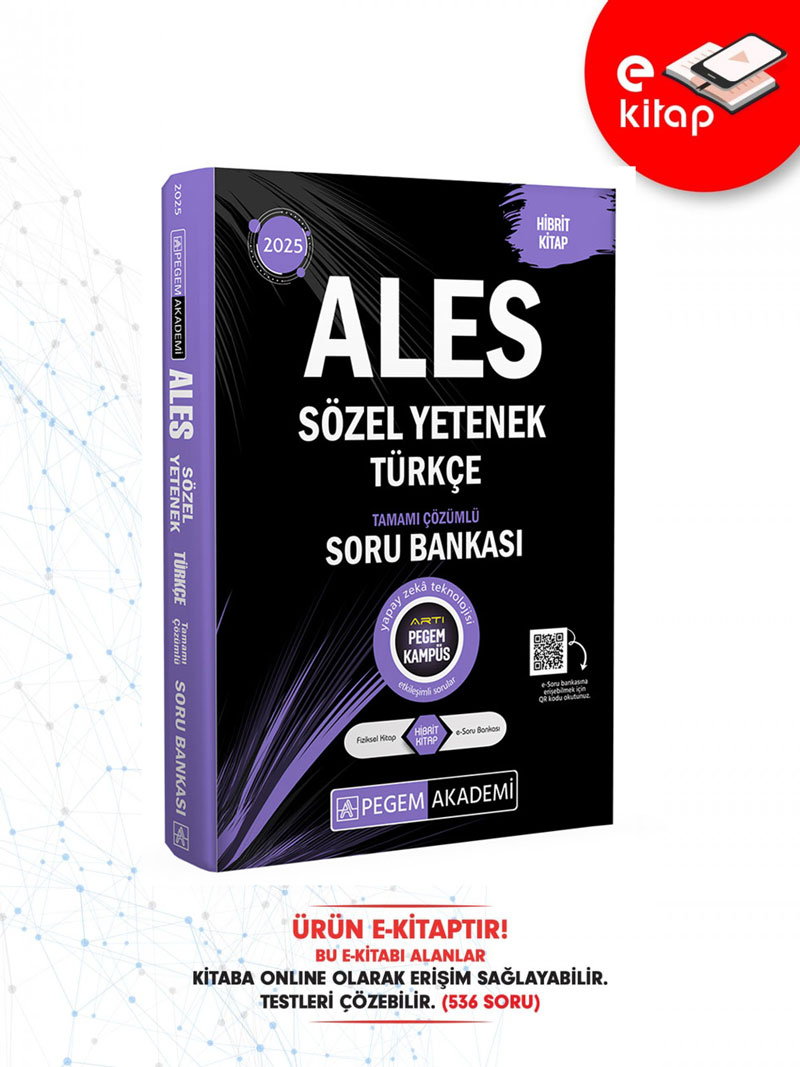 2025 ALES Sözel Yetenek Türkçe Tamamı Çözümlü E- Soru Bankası 2025 ALES Sözel Yetenek Türkçe Tamamı Çözümlü E- Soru Bankası
