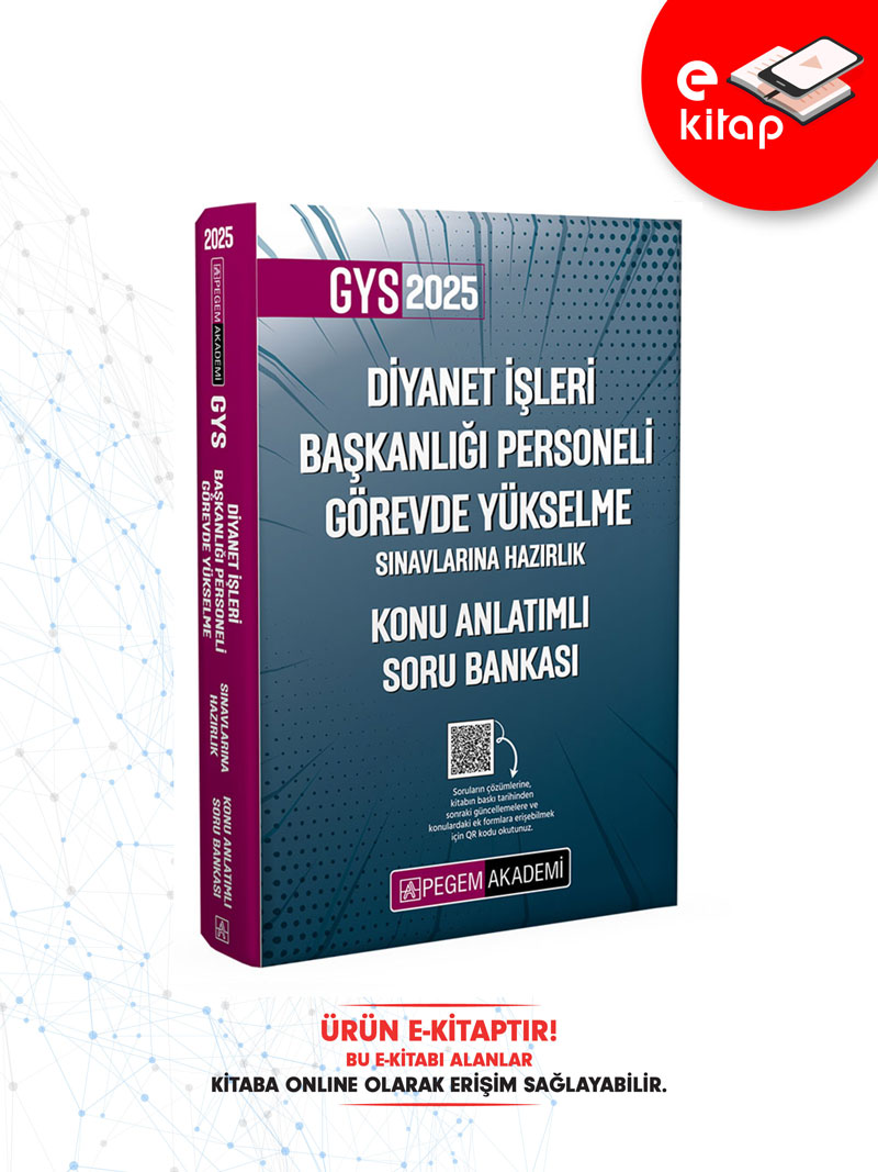 2025 Diyanet İşleri Başkanlığı Personeli Görevde Yükselme Sınavlarına Hazırlık Konu Anlatımlı Soru Bankası E-Kitap 2025 Diyanet İşleri Başkanlığı Personeli Görevde Yükselme Sınavlarına Hazırlık Konu Anlatımlı Soru Bankası E-Kitap