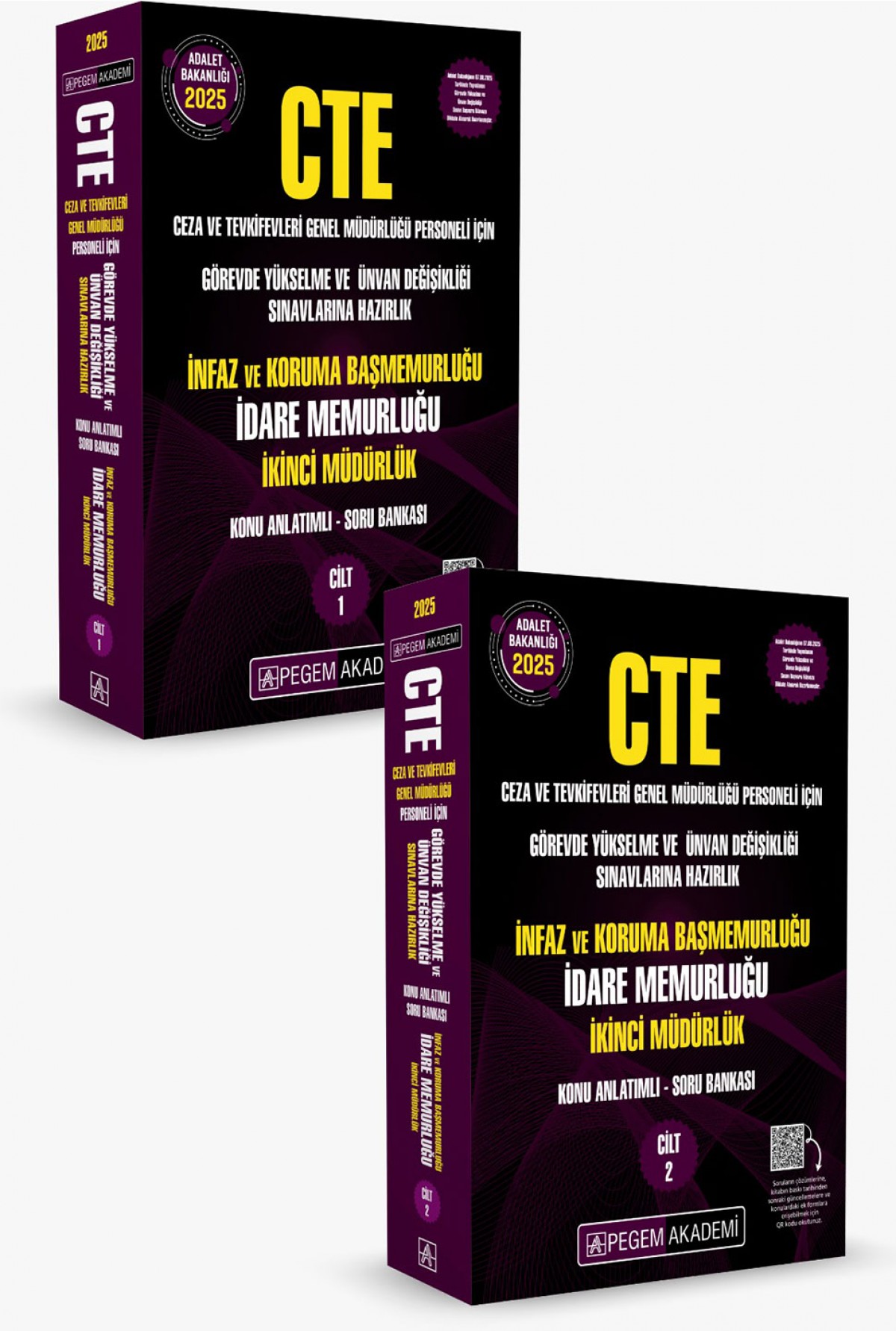 2025 GYS CTE Adalet Bakanlığı Ceza ve Tevkifevleri Genel Müdürlüğü Görevde Yükselme ve Ünvan Değişikliği Sınavlarına Hazırlık Konu Anlatımlı Soru Bankası İdare Memurluğu (2 Cilt)