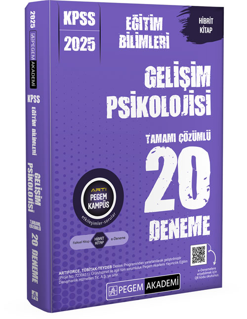 2025 KPSS Eğitim Bilimleri Gelişim Psikolojisi Tamamı Çözümlü 20 Deneme