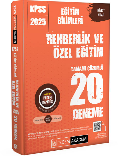 2025 KPSS Eğitim Bilimleri Rehberlik ve Özel Eğitim Tamamı Çözümlü 20 Deneme