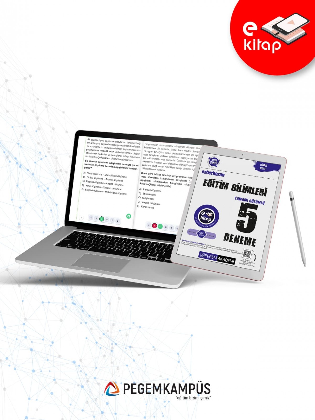 2025 KPSS Ezberbozan Eğitim Bilimleri Tamamı Çözümlü 5 E-Deneme 2025 KPSS Ezberbozan Eğitim Bilimleri Tamamı Çözümlü 5 E-Deneme