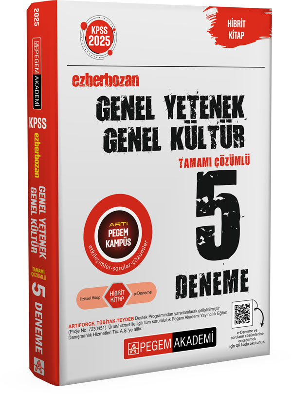 2025 KPSS Genel Yetenek Genel Kültür Ezberbozan Tamamı Çözümlü 5 Deneme 2025 KPSS Genel Yetenek Genel Kültür Ezberbozan Tamamı Çözümlü 5 Deneme