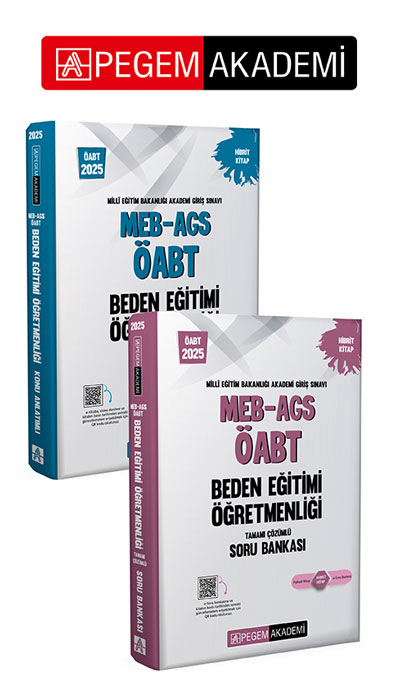 2025 MEB-AGS-ÖABT Beden Eğitimi Öğretmenliği Konu Anlatımlı + Tamamı Çözümlü Soru Bankası Seti (2.Kitap) 2025 MEB-AGS-ÖABT Beden Eğitimi Öğretmenliği Konu Anlatımlı + Tamamı Çözümlü Soru Bankası Seti (2.Kitap)