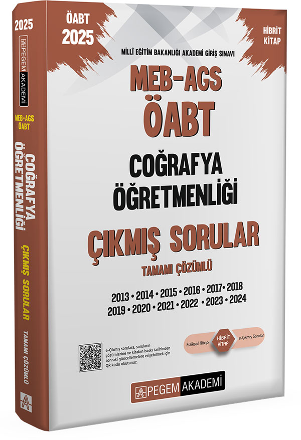 2025 MEB-AGS-ÖABT Coğrafya Öğretmenliği Tamamı Çözümlü Çıkmış Sorular 2025 MEB-AGS-ÖABT Coğrafya Öğretmenliği Tamamı Çözümlü Çıkmış Sorular